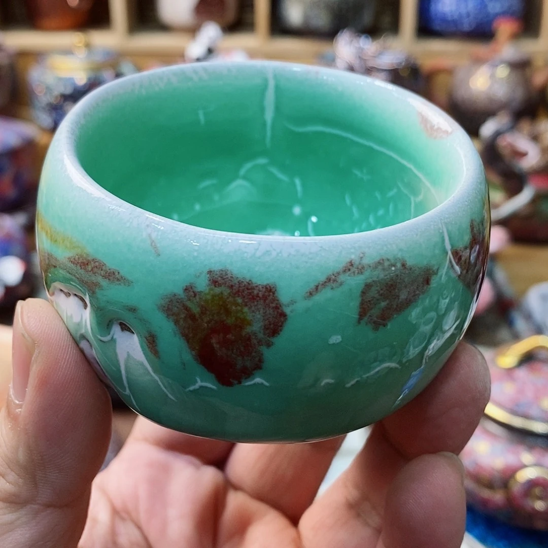 粗陶志野柴烧茶器