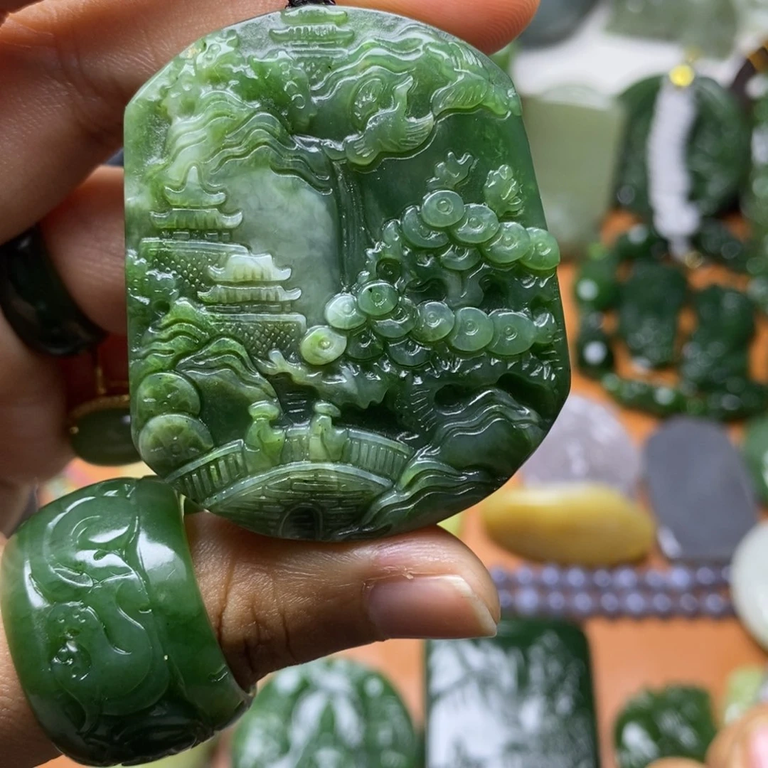 和田玉未镶嵌颈饰