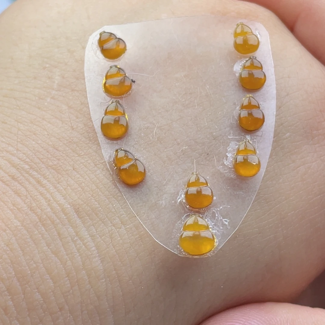 定制翡翠未镶嵌葫芦套链