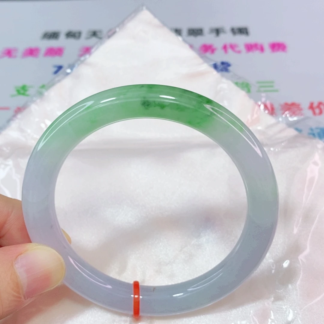 未镶嵌手镯翡翠57圈口圆条