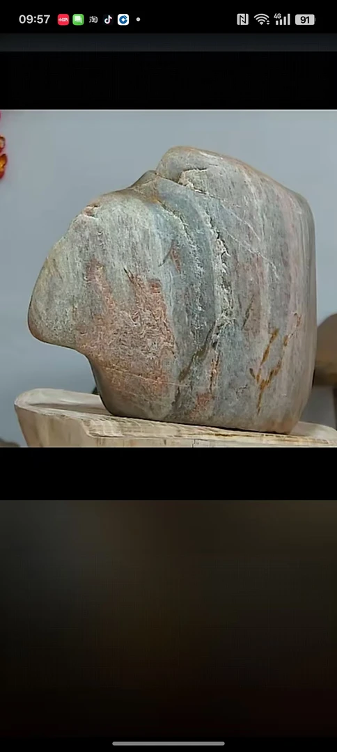 汉江彩玉原石摆件值得收藏