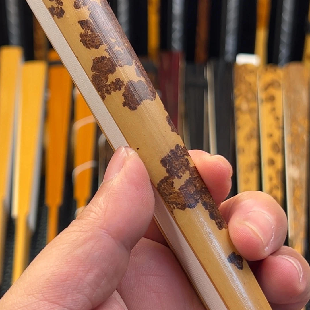 林***鸣扇子雷山牛血紫花直方折扇
