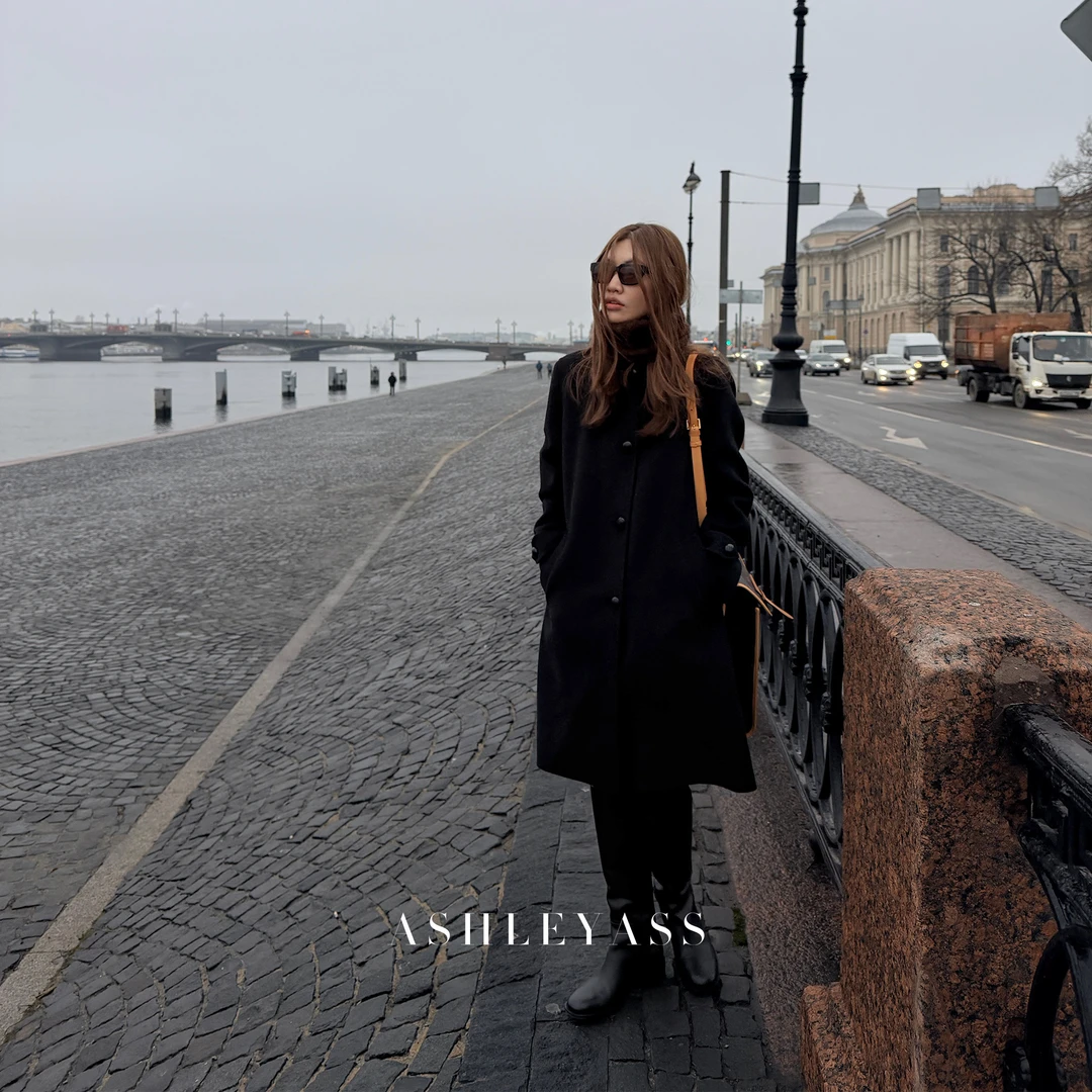 【ASHLEYASS】羊毛羊绒双面尼“意式匠艺”轻暖奢雅大衣LSD251808S