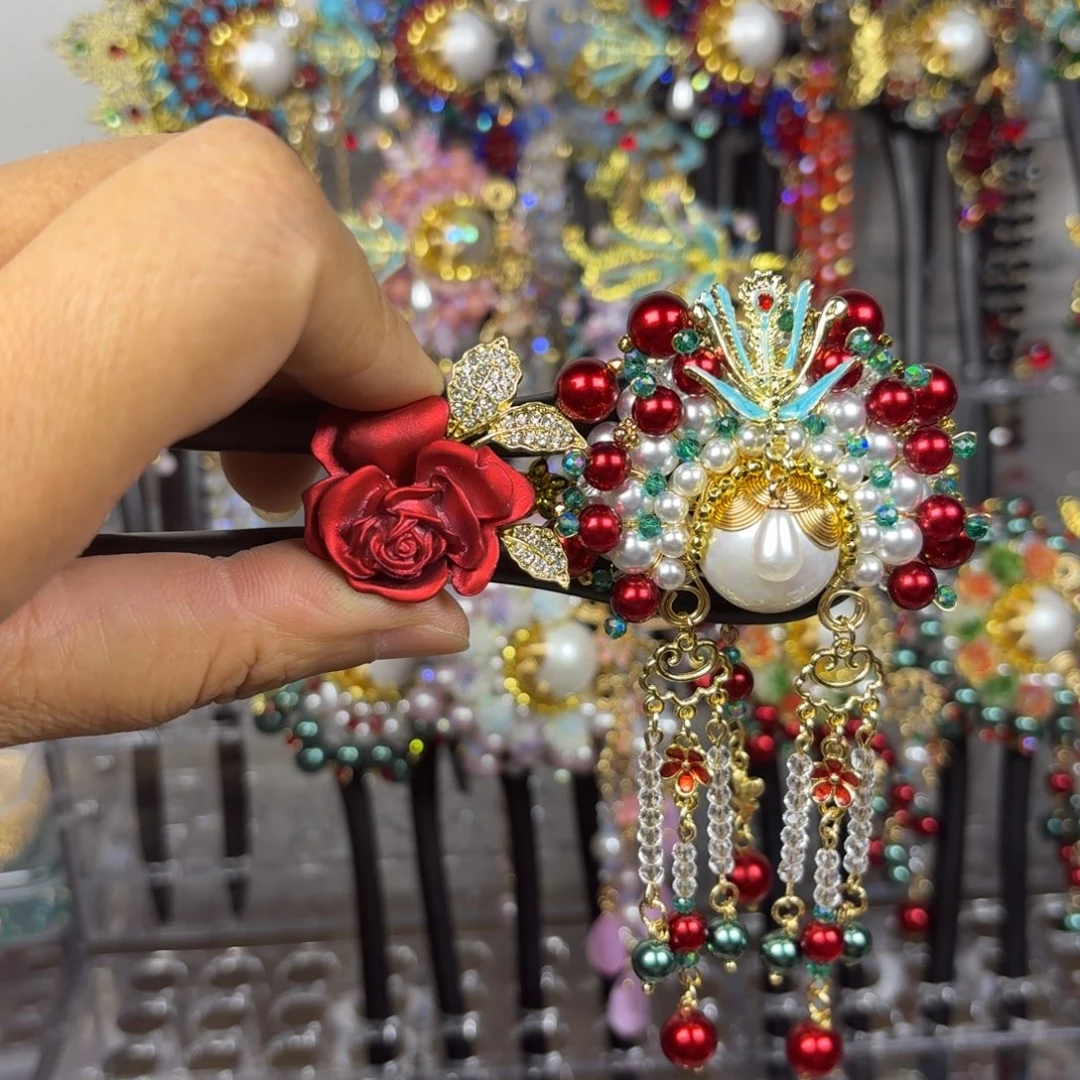 十***古风刀马旦发簪发饰