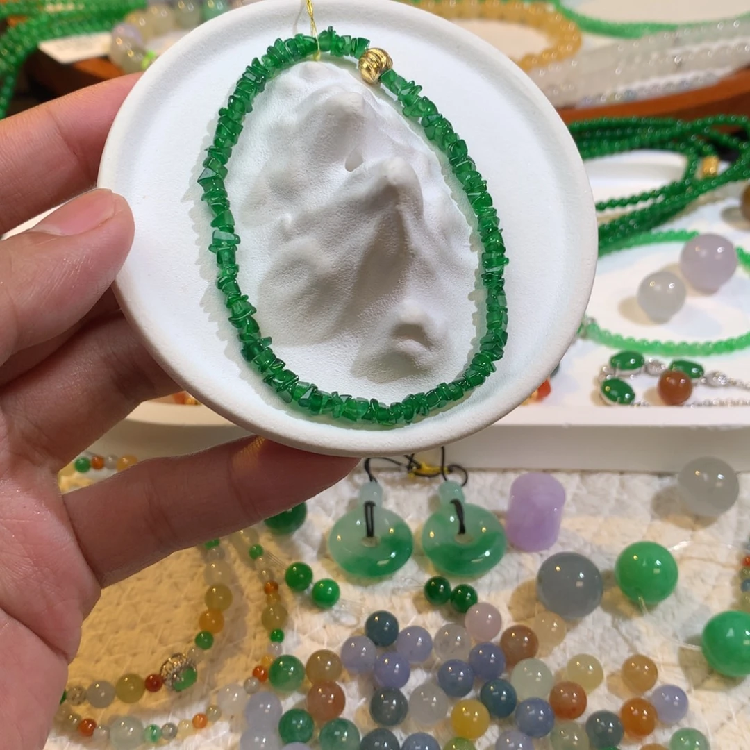 翡翠散珠碎碎平安冰绿