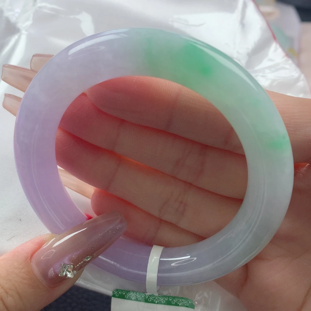 未镶嵌手镯翡翠缅甸天然翡翠A货52.8