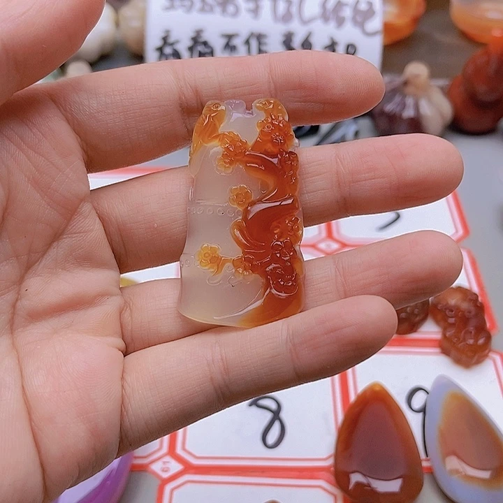 【闪购商品】未镶嵌玛瑙/玉髓珠宝半成品奋*?