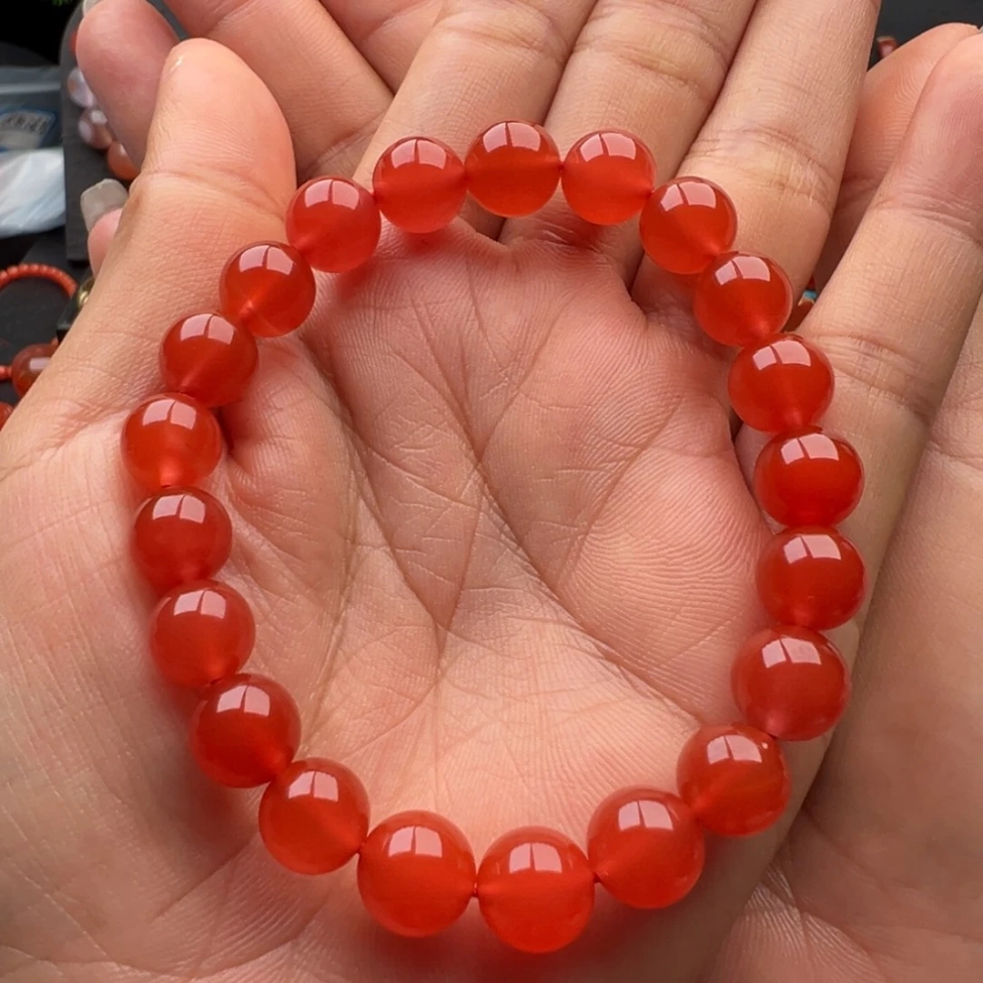 南红玛瑙未镶嵌单圈9+