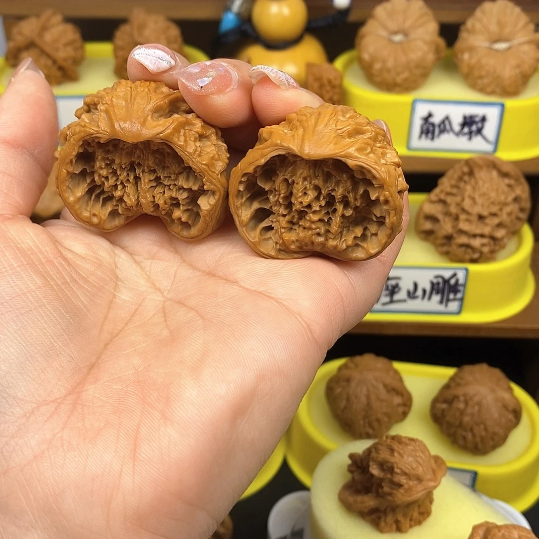 核桃聚宝盆 文玩/木作/... 文玩把件