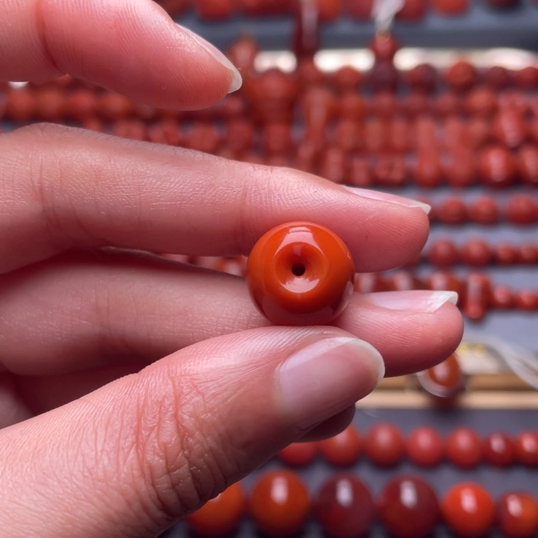 南红玛瑙未镶嵌其他W13➕瓦西柿子红苹果珠微瑕