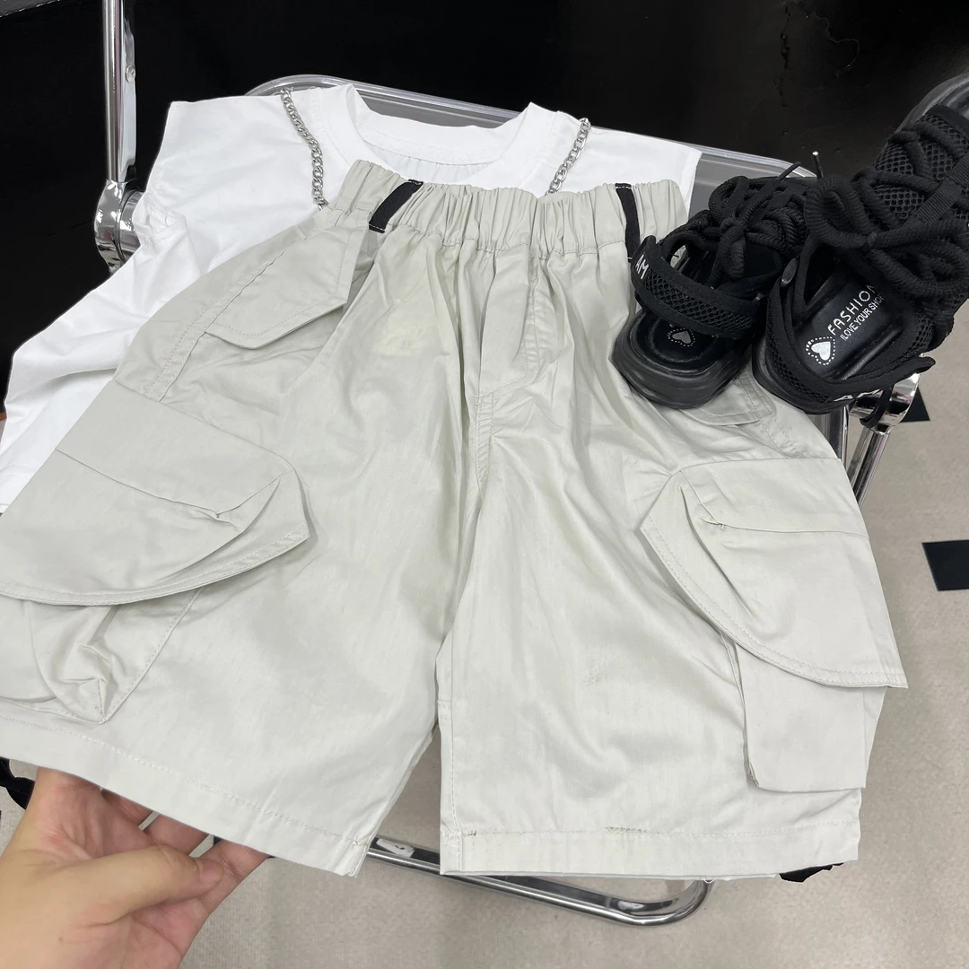 388 工装宽版短裤男童