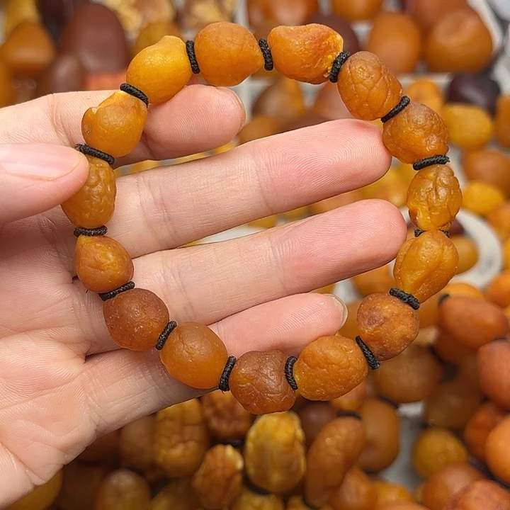 未镶嵌琥珀裸石天然蜜蜡手串