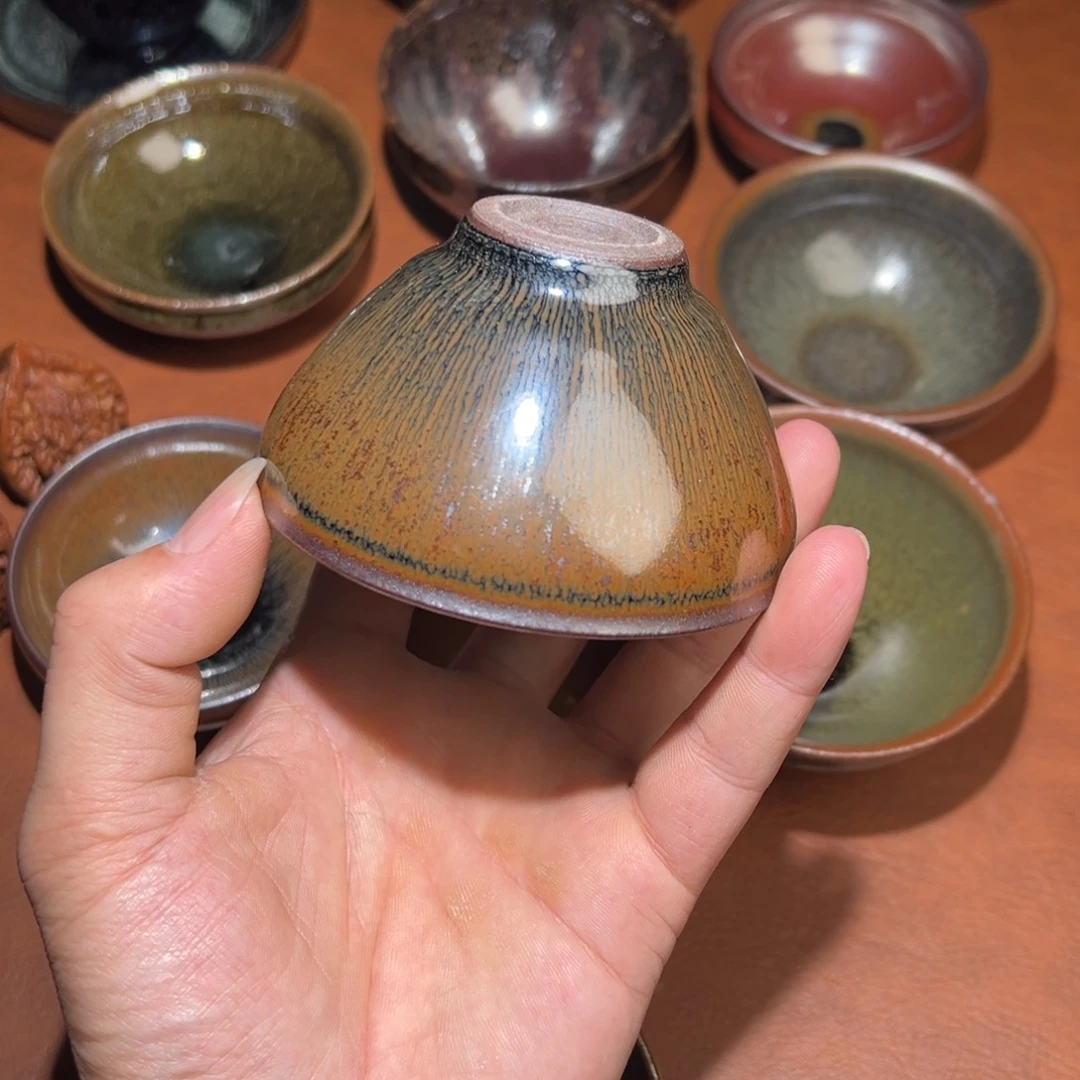 茶盏茶盏柴烧建窑建盏