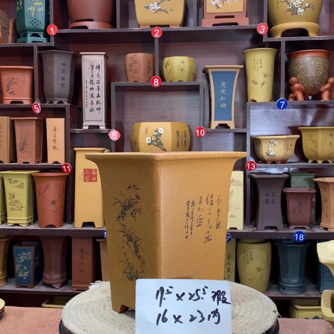 紫砂艺术紫砂花盆