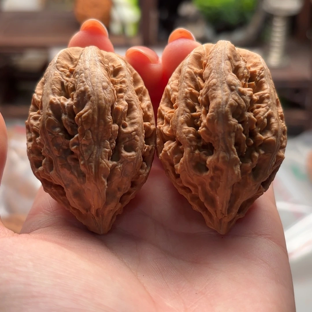 把件文玩核桃小蛙花皮76