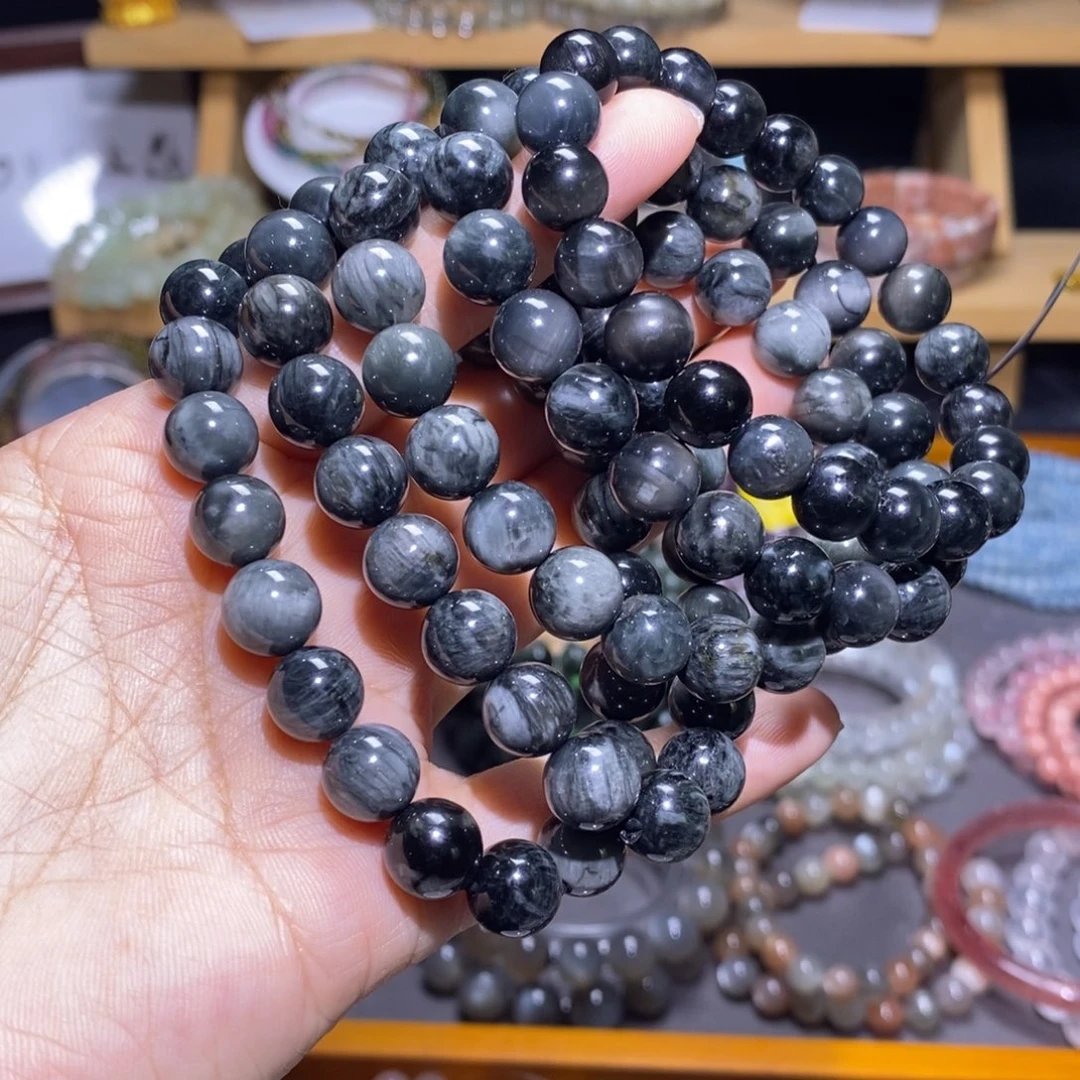 手串水晶未镶嵌打包鹰眼石