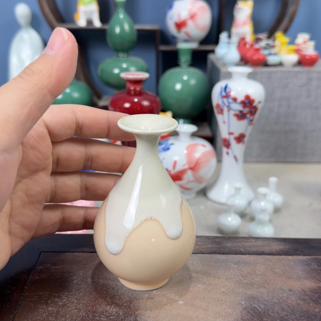 陶瓷手工小花器摆件