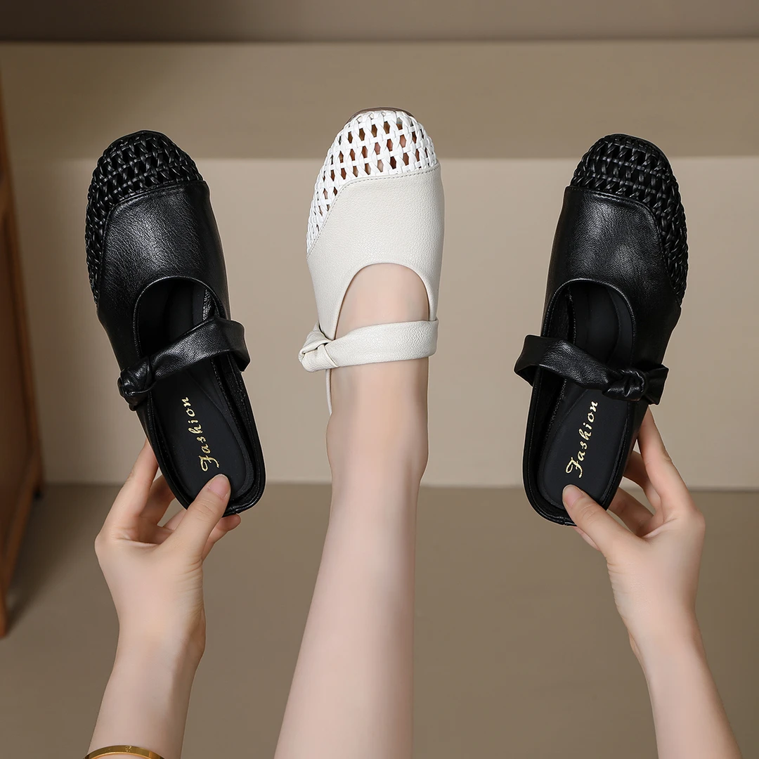 【Ciafoce纤芙森】8811镂空时装凉鞋复古凉鞋百搭粗跟