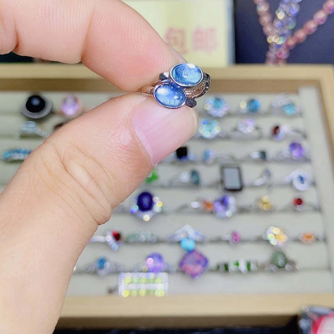 海蓝宝石耳环未镶嵌