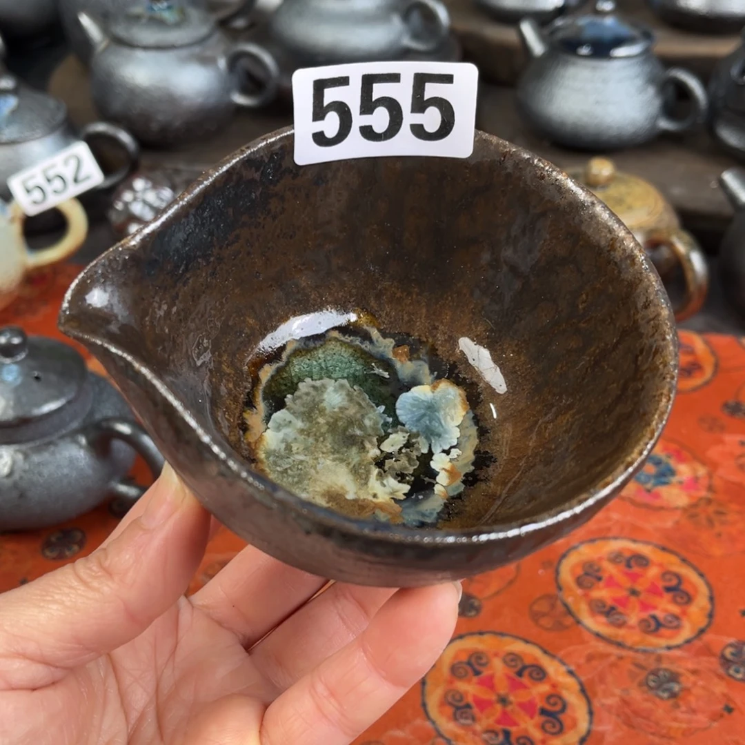 柴烧茶器主人杯杯柴烧