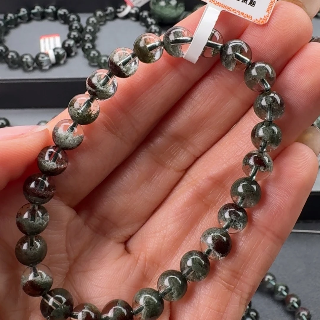 未镶嵌水晶手链天然绿幽灵