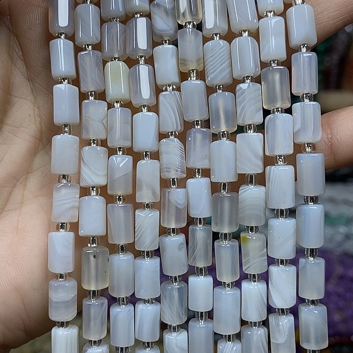 玛瑙/玉髓未镶嵌珠宝半成品波斯湾玛瑙卡6*8mm一条