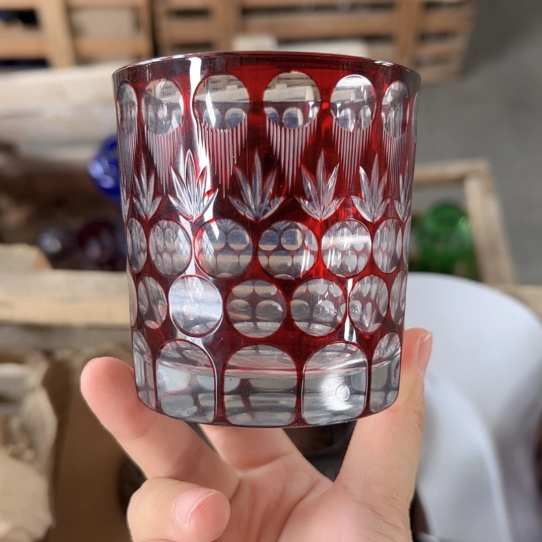 水晶玻璃高脚款微瑕一个