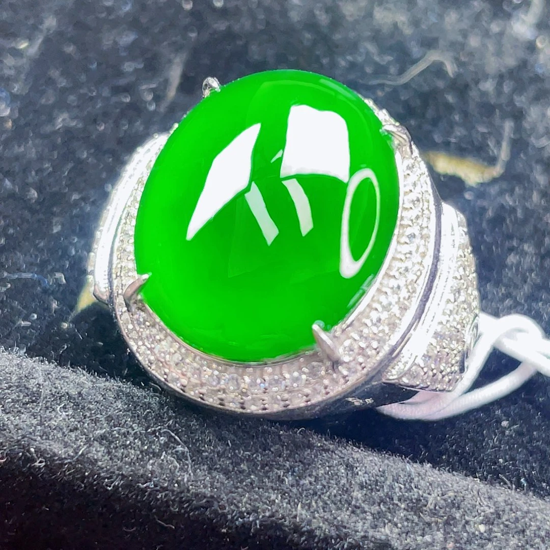 翡翠银S925镶嵌颈饰19