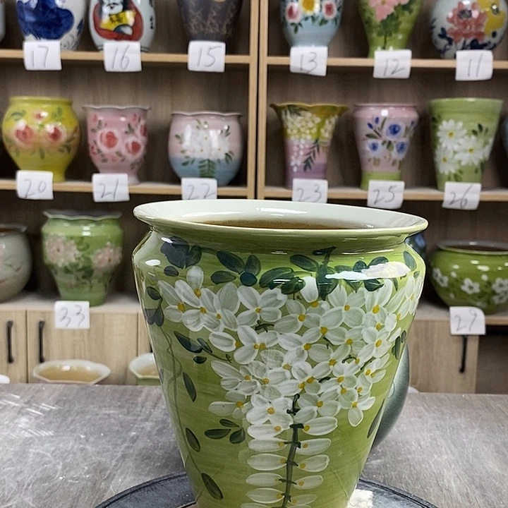 摆件15xc景德镇陶瓷花盆