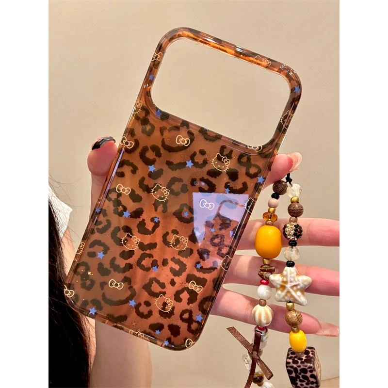 奥菲顿豹纹星星kt适用iPhone17promax手机壳16苹果15锡纸14/13套