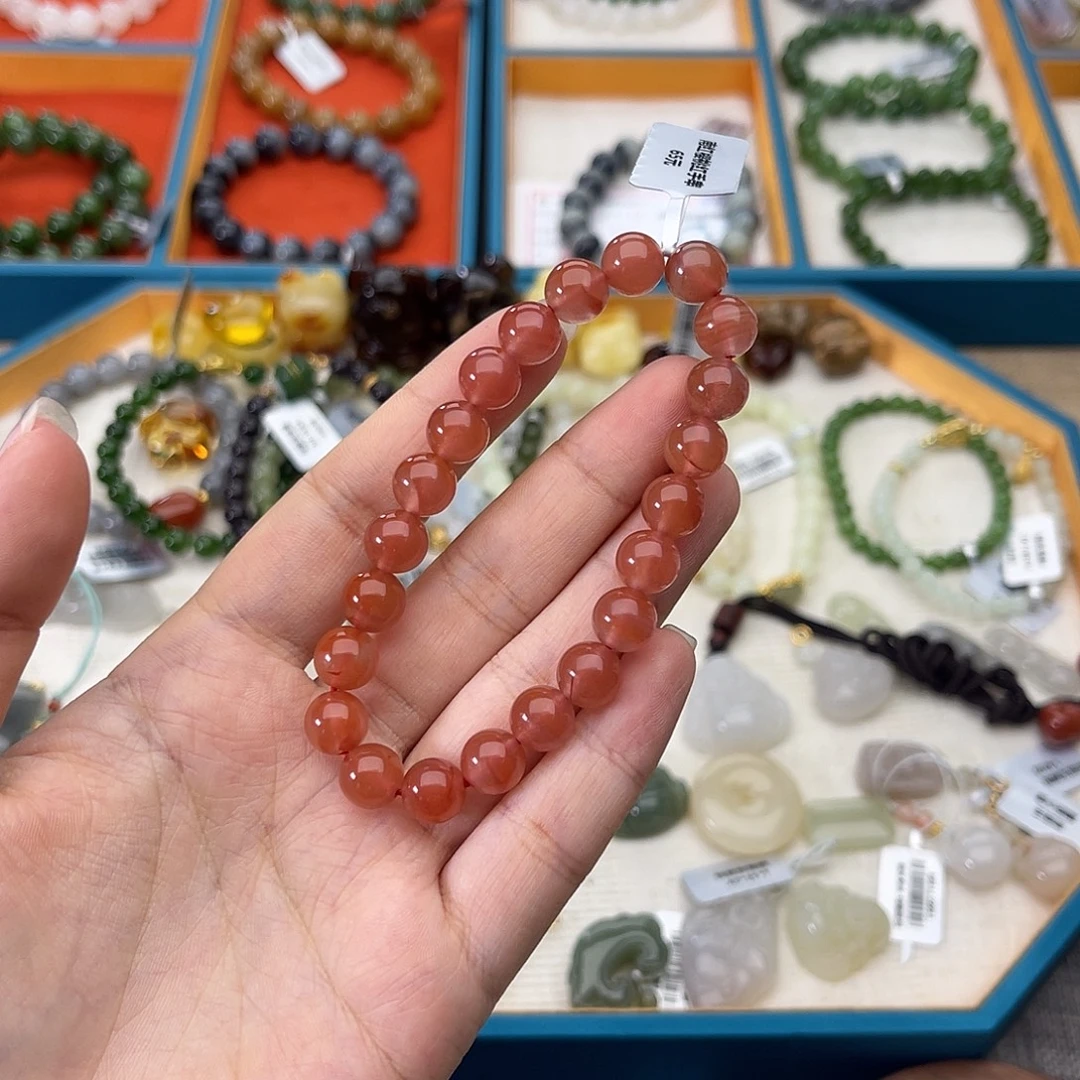 ****ﾞ南红玛瑙未镶嵌手链w16
