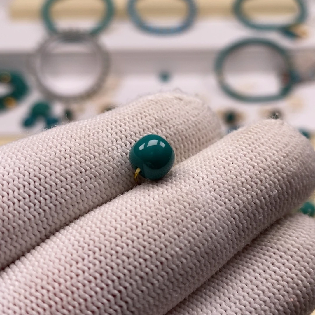 白***碴未镶嵌绿松石珠宝奇石A480