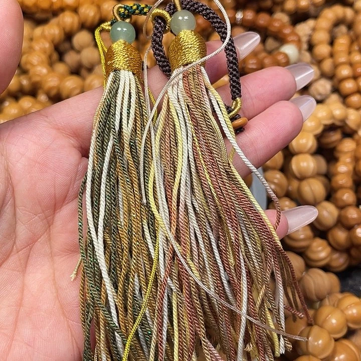 木猴头核桃流苏配饰