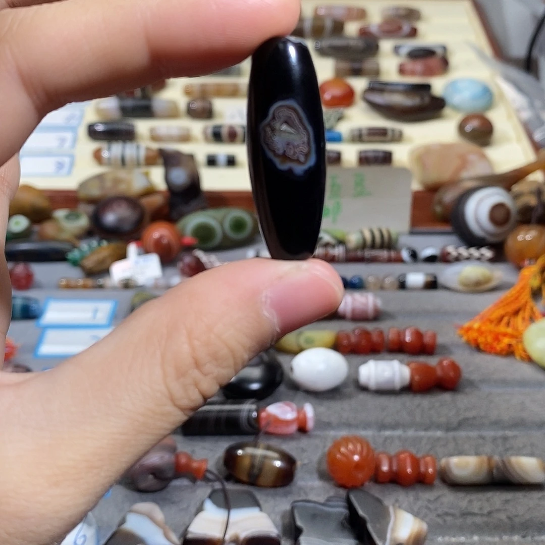 怪***椒玛瑙/玉髓合金颈饰