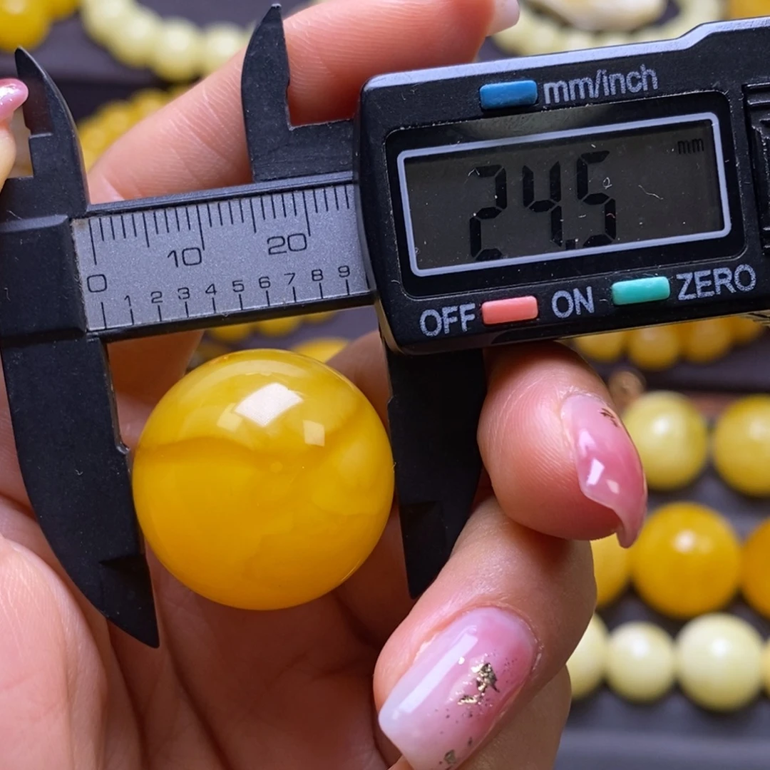 琥珀未镶嵌裸石珠子