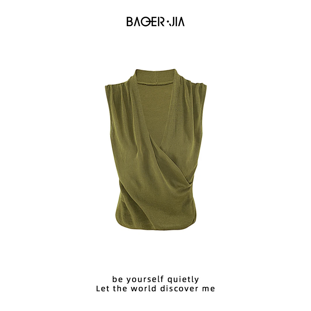 5-【律政佳人】宝儿家含幂BG46925206夏季透气亲肤抗皱简约通勤上衣