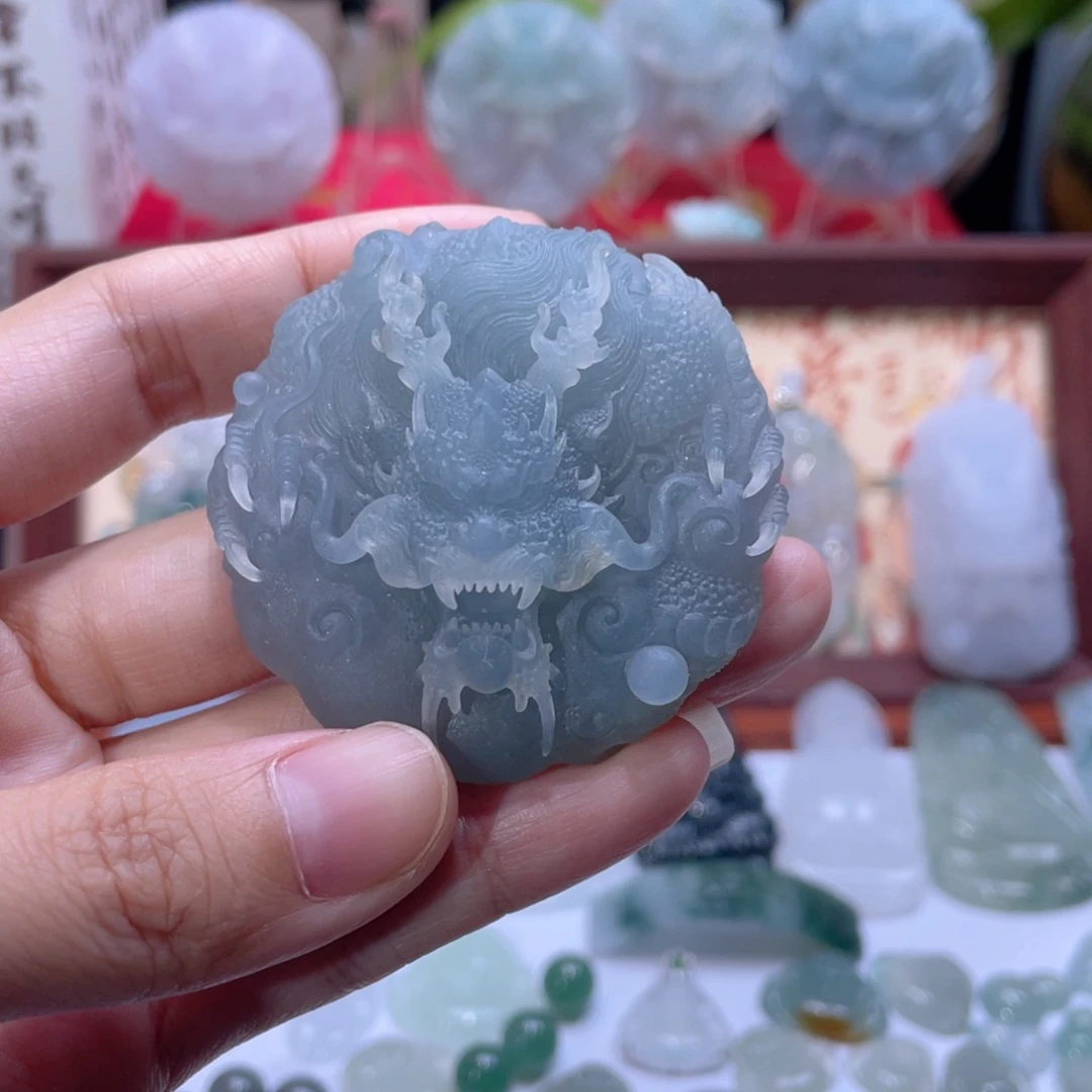 b***g翡翠未镶嵌颈饰翡翠