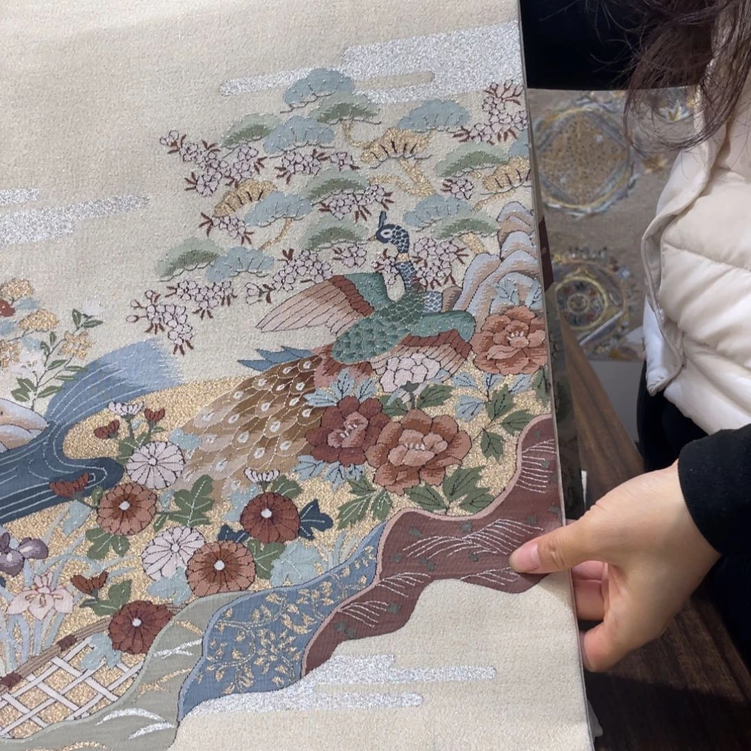 织绣40 唐锦西阵织桌旗