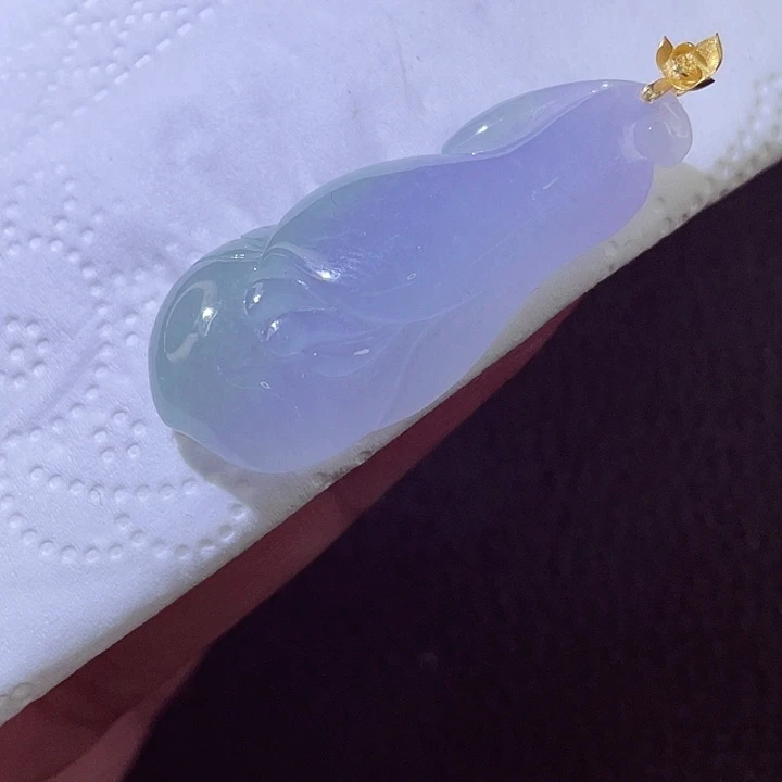 颈饰18K金镶嵌翡翠翡翠