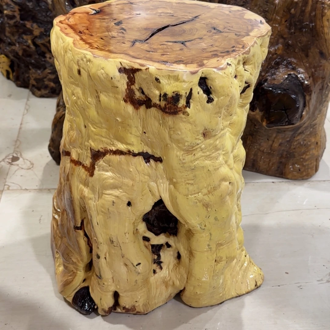 鸿***）龙纹鸡心枣木手工艺品