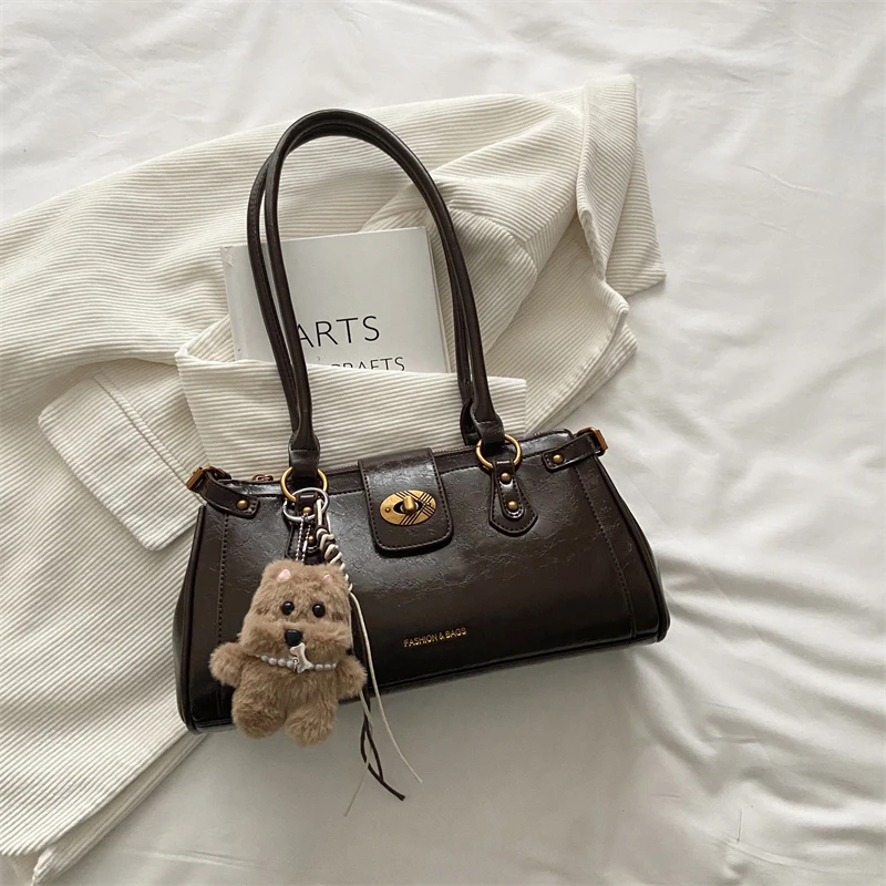 布拉格秋腋下托特包包女2025秋冬新款轻奢小众高级通勤手提单肩包