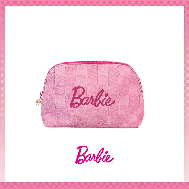 BARBIE【官方】质感化妆包洗漱包实用粉色耐用百搭高级感