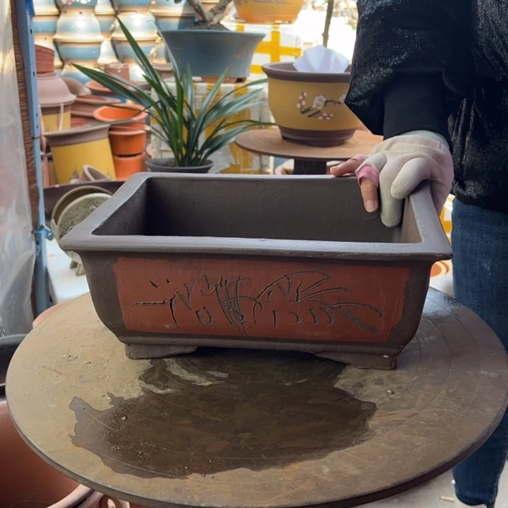 紫砂31红马槽 口径32×24×12