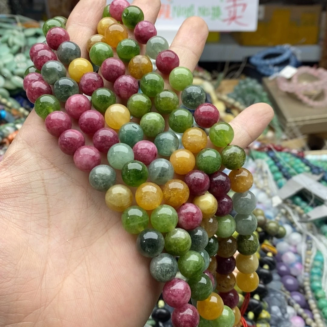 玛瑙/玉髓未镶嵌珠宝半成品一条10mm海棠L15