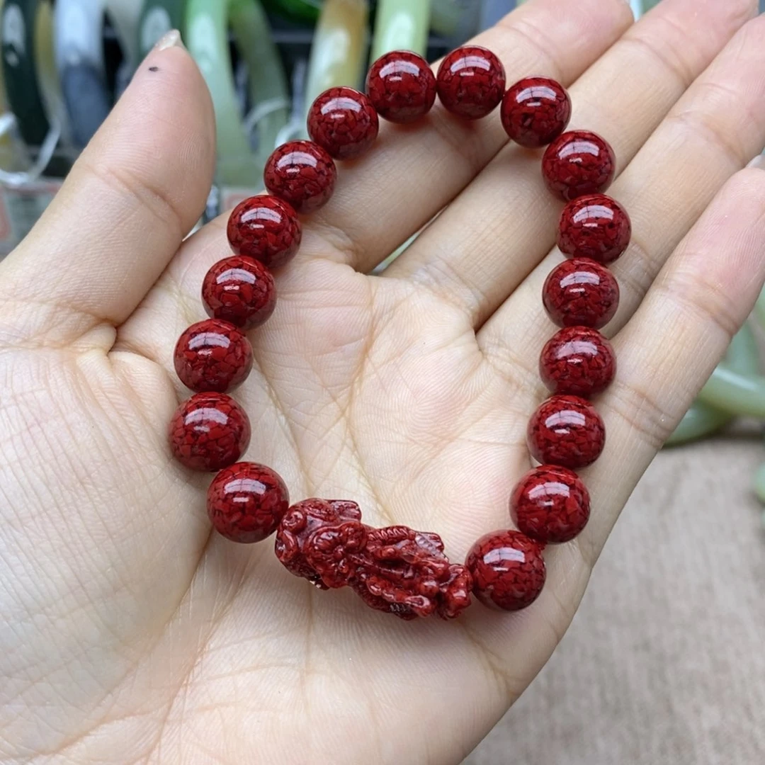 和田玉手串未镶嵌冰*卡10