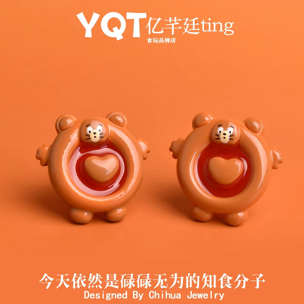 YQT仿真草莓果酱卡通饼干树脂食玩DIY饰品配件场景摆件冰箱贴配饰