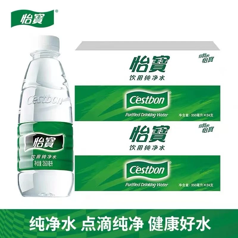 怡宝纯净水350毫升*6/24瓶整箱批发家庭饮用水小瓶装饮用纯净水