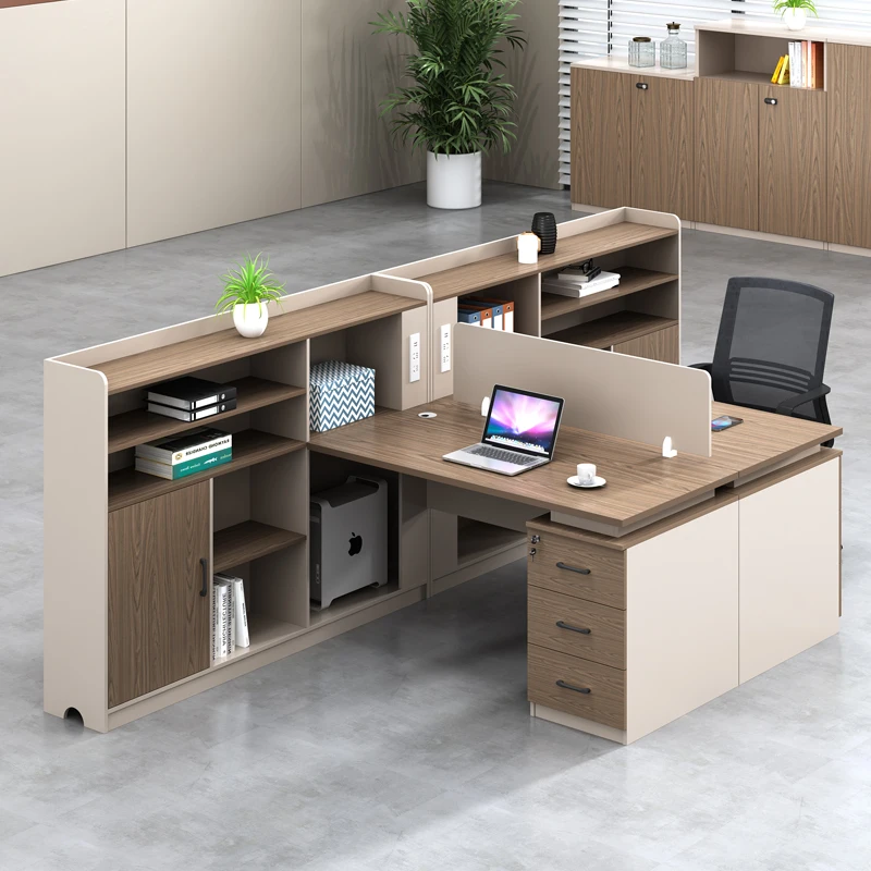 职员办公桌员工桌四人位2/6人办公室财务桌双人工位屏风桌椅组合