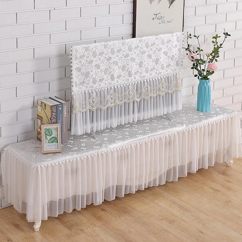 休闲电视套电视柜套咖啡桌防尘套花边套布矩形台布鞋柜套