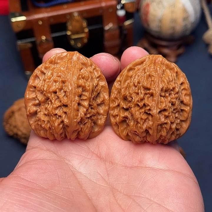 文玩核桃把件40南将石